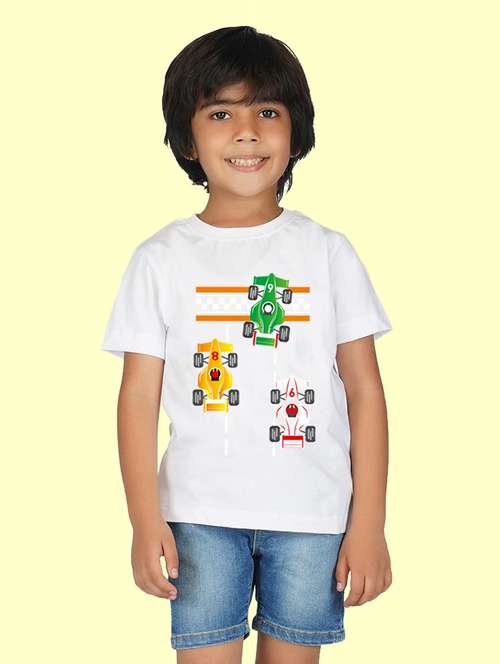 boys front print short sleeve t-shirt - 20683613 - Very Small Image - 1