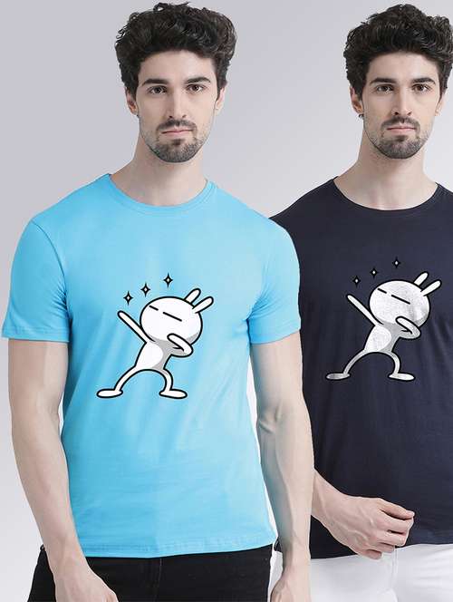 pack of 2 front print t-shirts - 20684348 - Very Small Image - 1