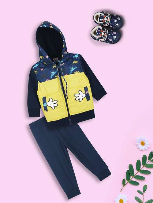 kids wool blend full lenght twin set - 20687565 - Very Small Image - 1