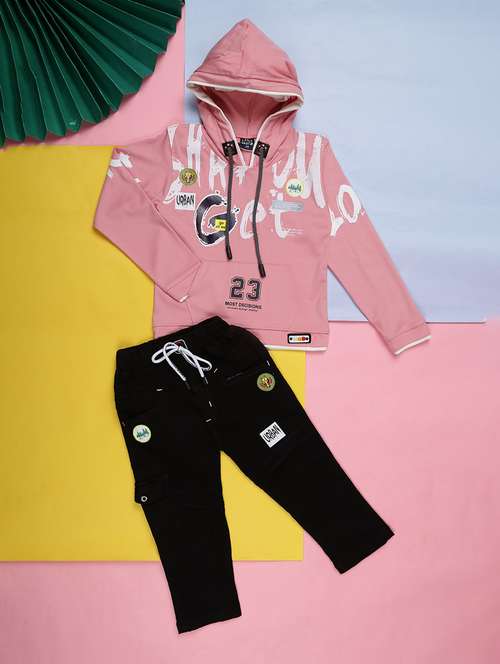 kids wool blend full lenght twin set - 20687570 - Very Small Image - 1