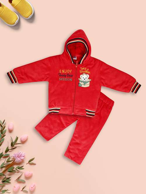 kids woolen full lenght twin set - 20687729 - Very Small Image - 1