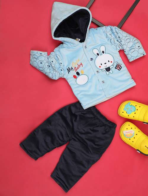 kids wool blend full lenght twin set - 20687868 - Very Small Image - 1