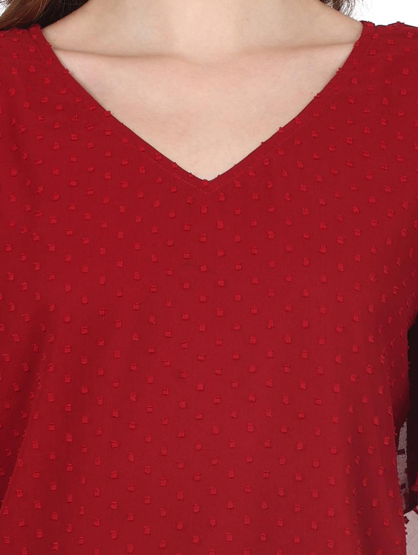 women self designed flared sleeves top - 20727821 - Standard Image - 5