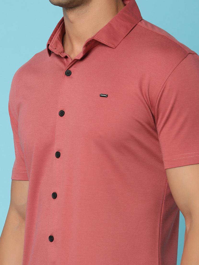 men short sleeved solid casual shirt - 20728172 - Zoom Image - 7