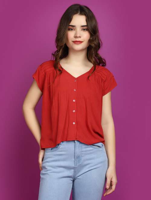 women rust regular fit regular top - 20729155 - Very Small Image - 1