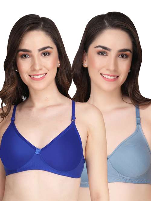 pack of 2 solid multi colored t-shirt bra - 20763906 - Very Small Image - 1