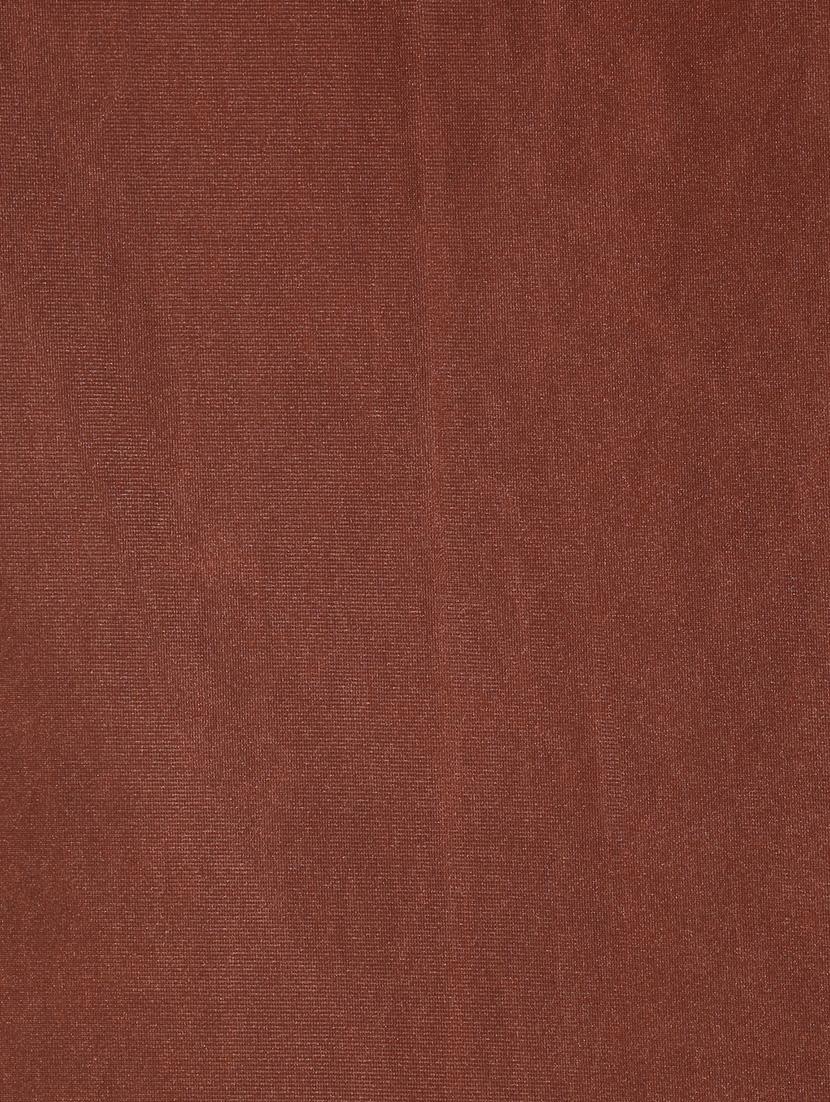fashion string 3 pieces floral blossoms eyelet polyester window curtains - 5 feet, brown - 20766908 - Zoom Image - 4