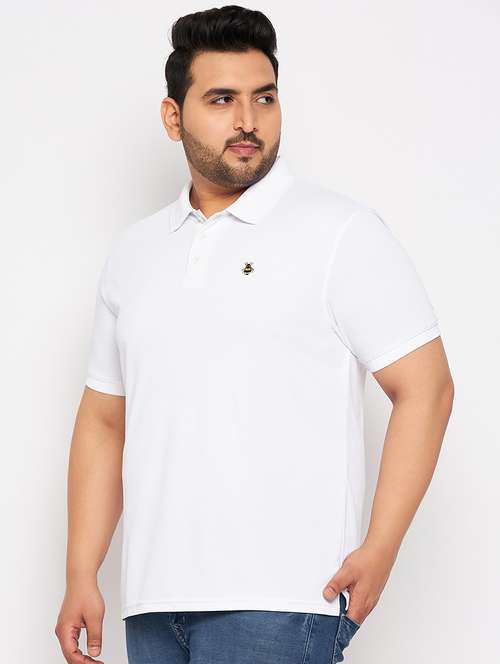 white polyester plain tshirt - 20814487 - Very Small Image - 1