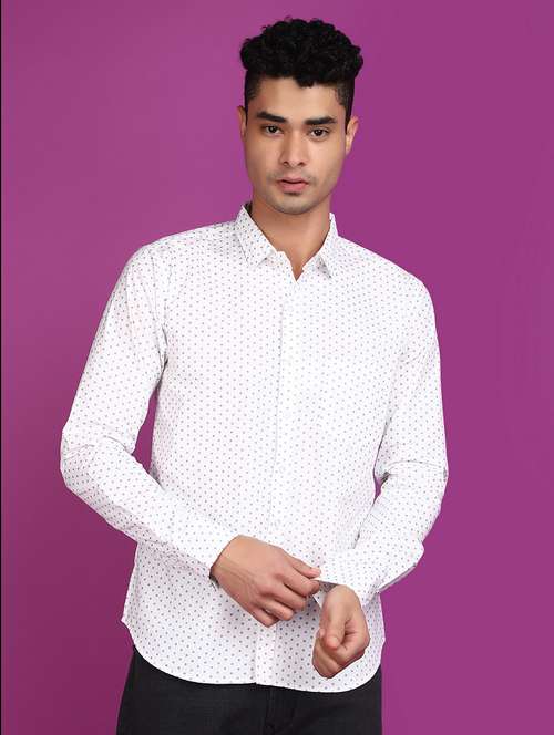 white cotton casual shirt - 20862956 - Very Small Image - 1