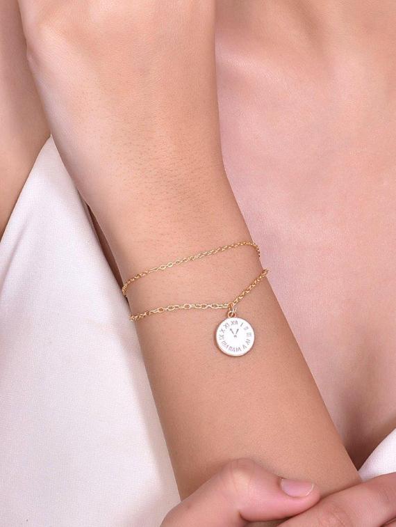 gold stainless steel links bracelet - 20881170 - Zoom Image - 4