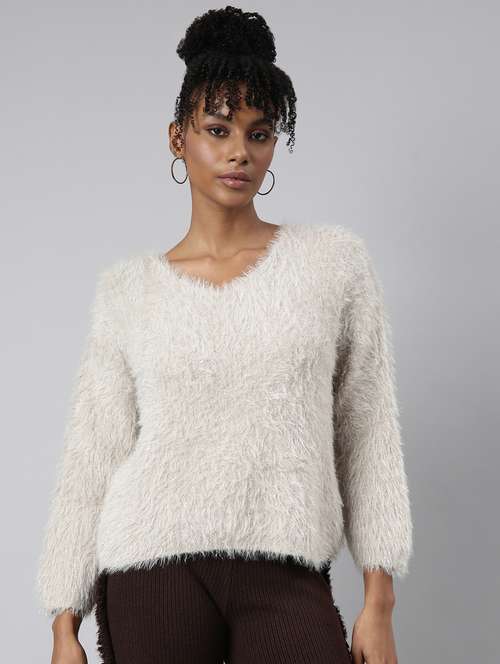 women self designed long sleeves pullover - 20929005 - Very Small Image - 1