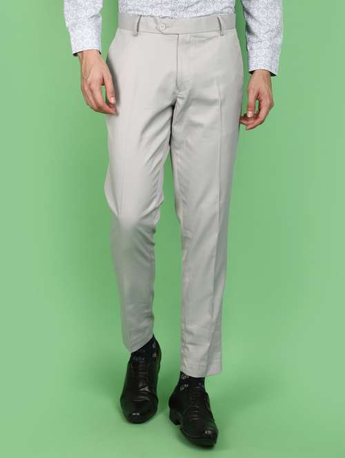 men solid slim fit formal trouser - 20957518 - Very Small Image - 1
