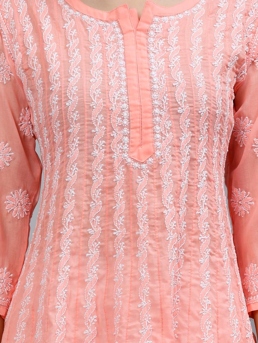 women three quarter sleeve anarkali kurta - 20957614 - Standard Image - 5