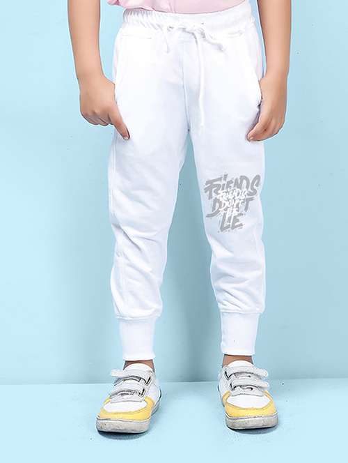 white placement print detailed jogger - 20978691 - Very Small Image - 1