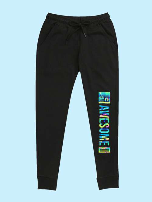 black placement print detailed jogger - 20978714 - Very Small Image - 1