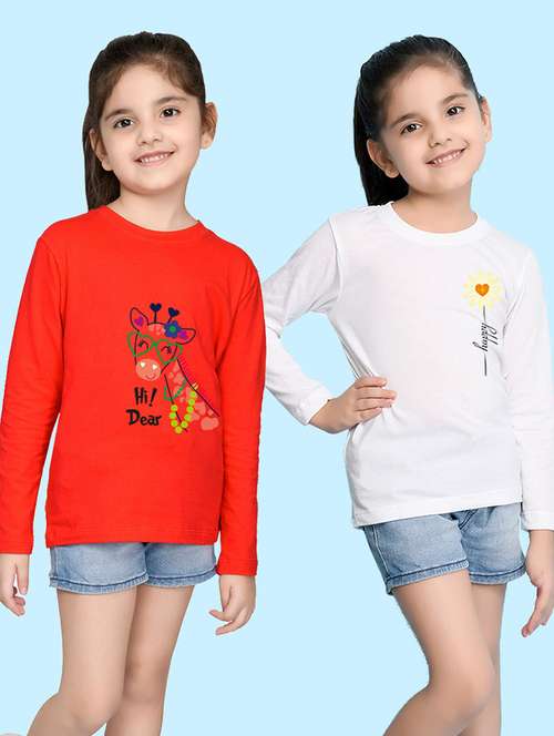 pack of 2 multi coloured printed casual top - 20997719 - Very Small Image - 1