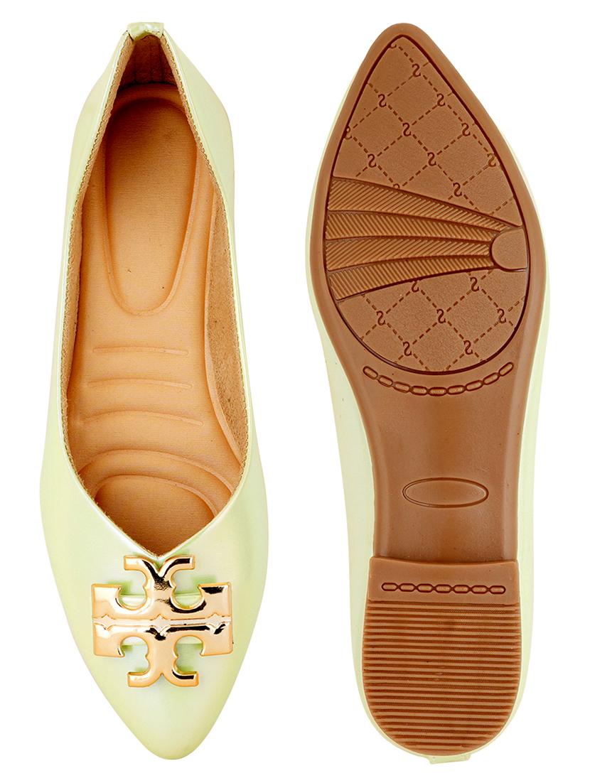 light green slip on ballerina - 21000457 - Zoom Image - 2