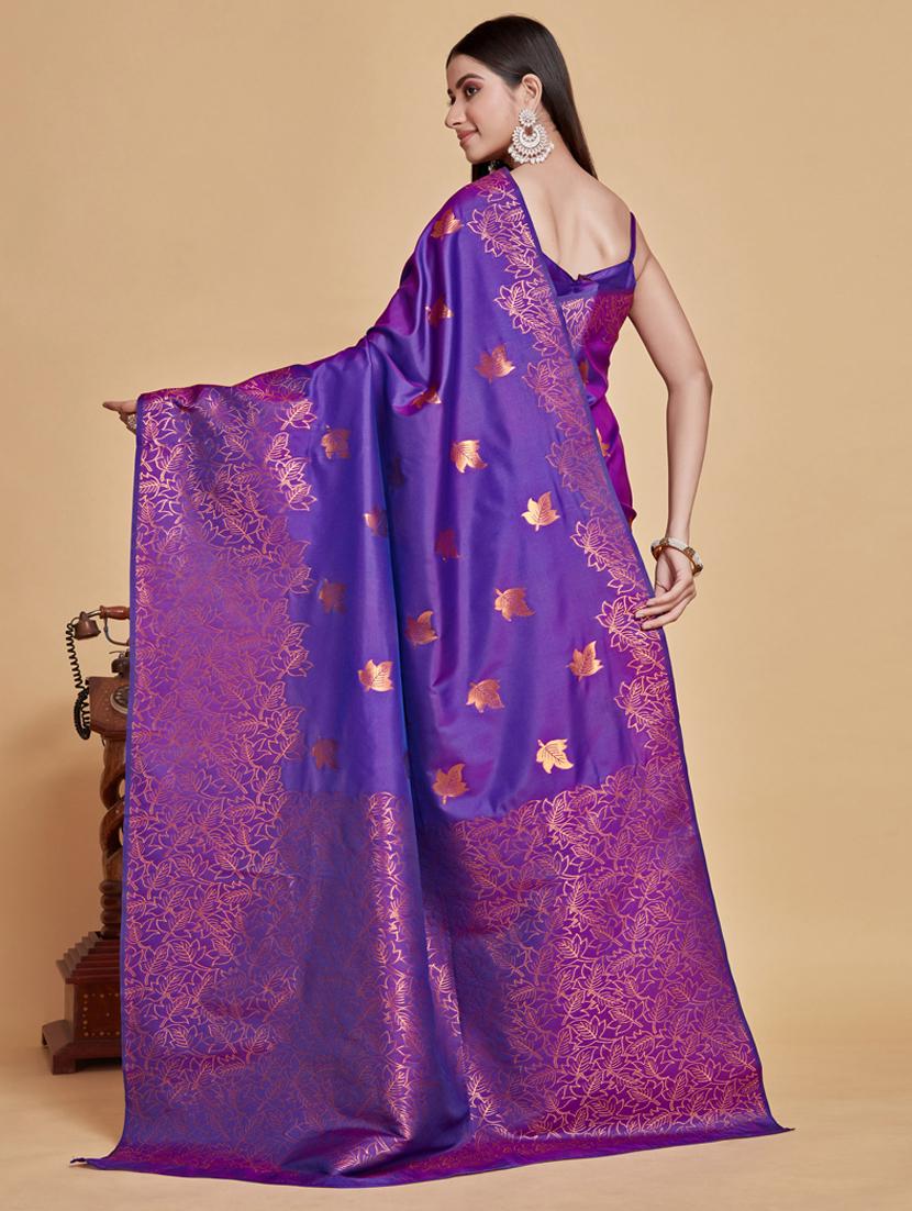 purple art silk kanjivaram saree - 21024929 - Zoom Image - 1