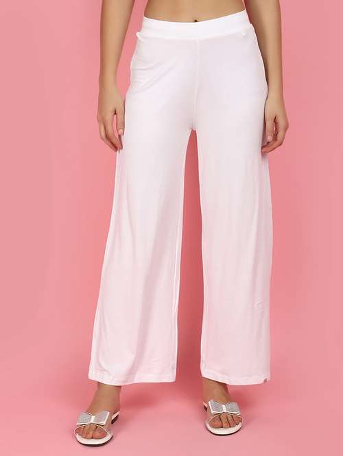 women white solids palazzos - 21056794 - Very Small Image - 1