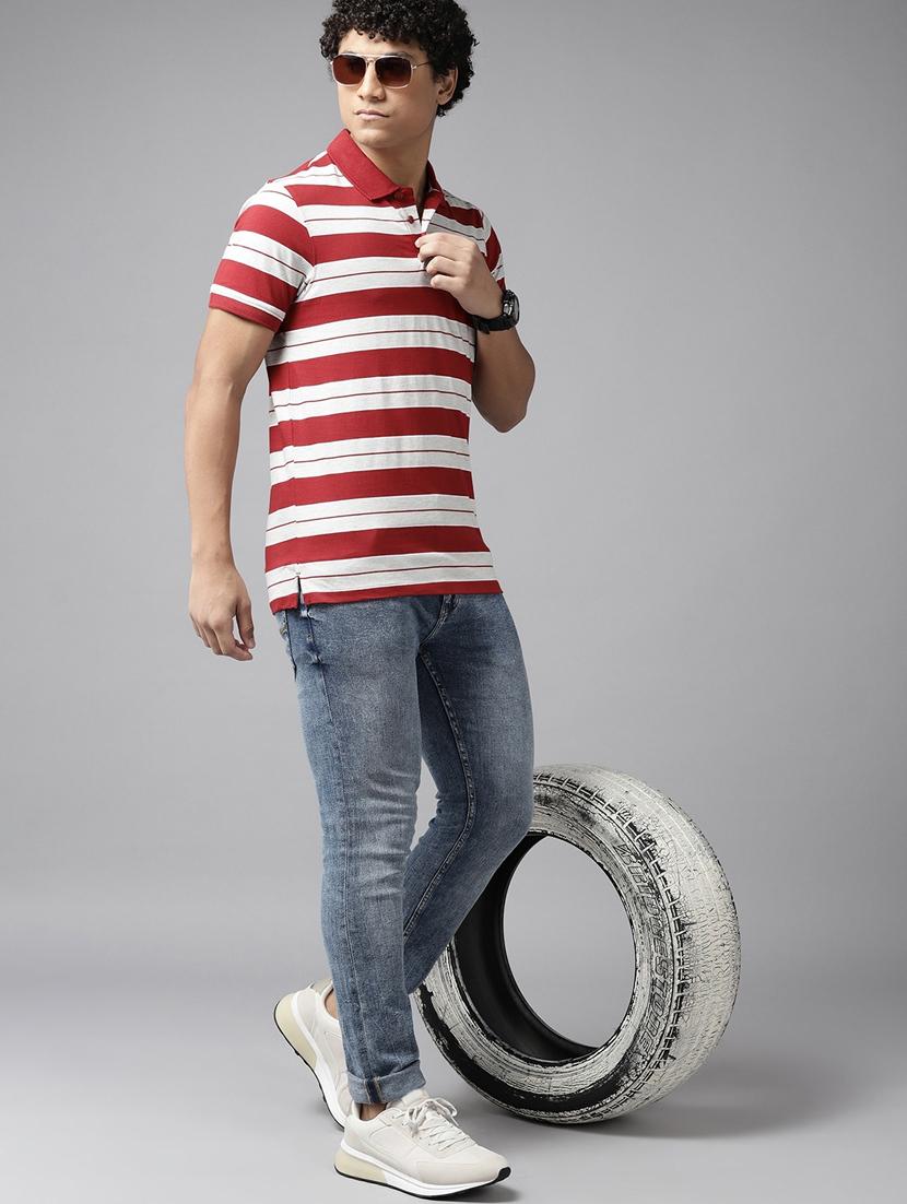 men polo neck striped t-shirt - 21080278 - Standard Image - 3