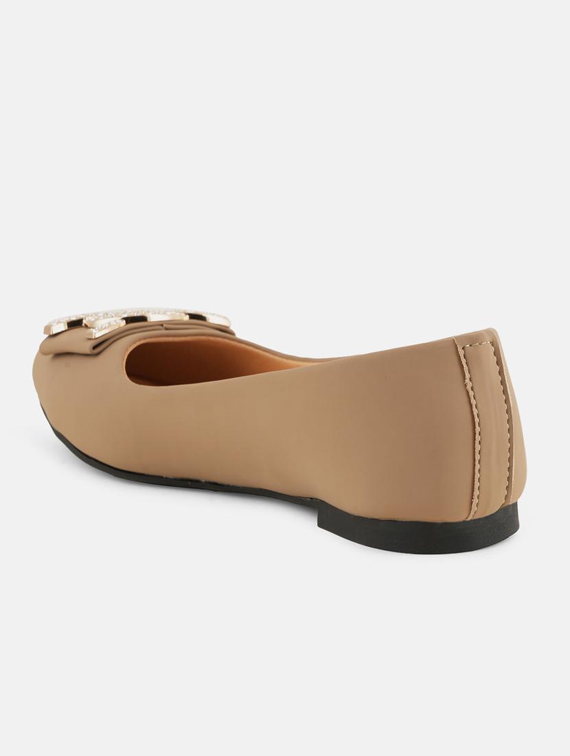 beige synthetic slip on ballerina - 21093661 - Standard Image - 2