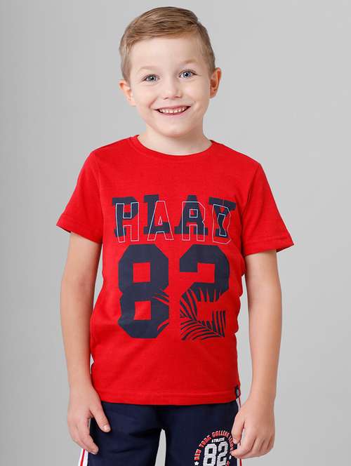 boys round neck printed t-shirt  - 21099355 - Very Small Image - 1