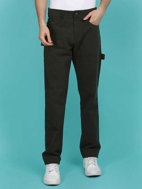 green cotton casual trouser - 21151271 - Very Small Image - 1