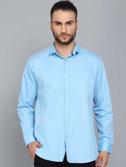 men solid cotton casual shirt - 21153419 - Very Small Image - 1