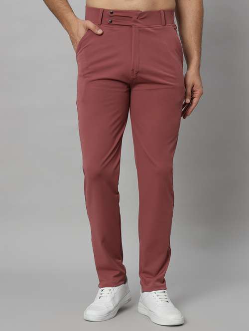 pink lycra tailored casual trouser - 21167286 - Very Small Image - 1