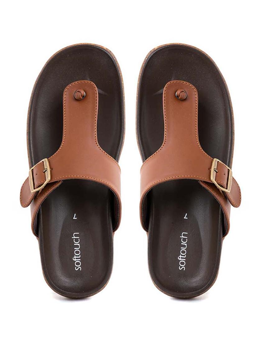 brown slip on sandal - 21167481 - Standard Image - 4