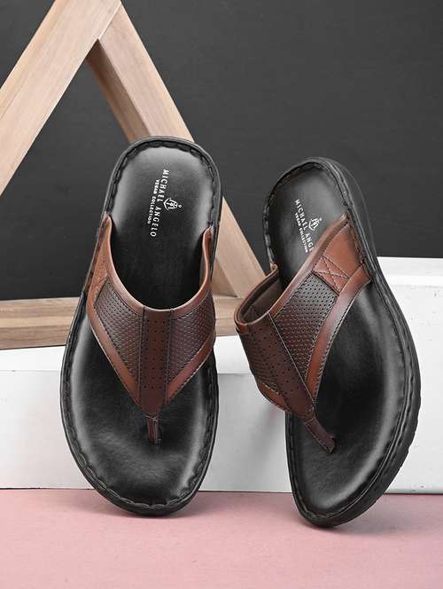 tan pvc slip on slippers - 21173414 - Very Small Image - 1