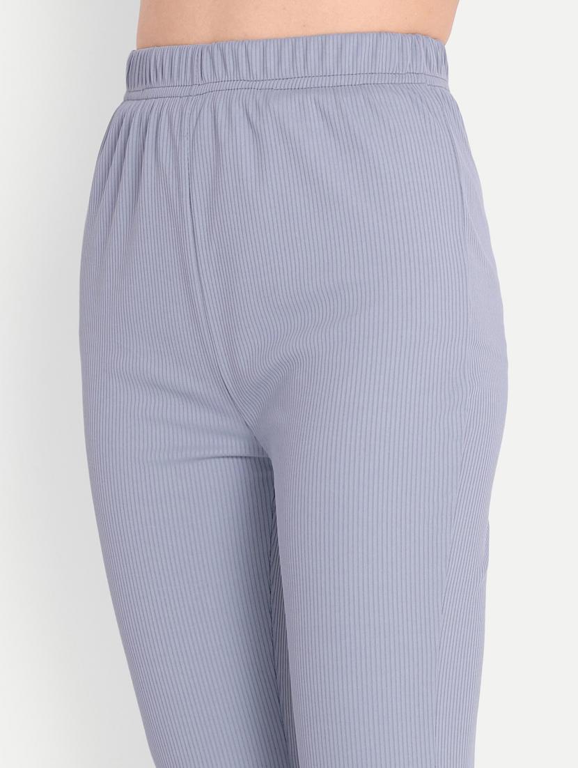 grey cotton blend bootcut trouser - 21185494 - Zoom Image - 4