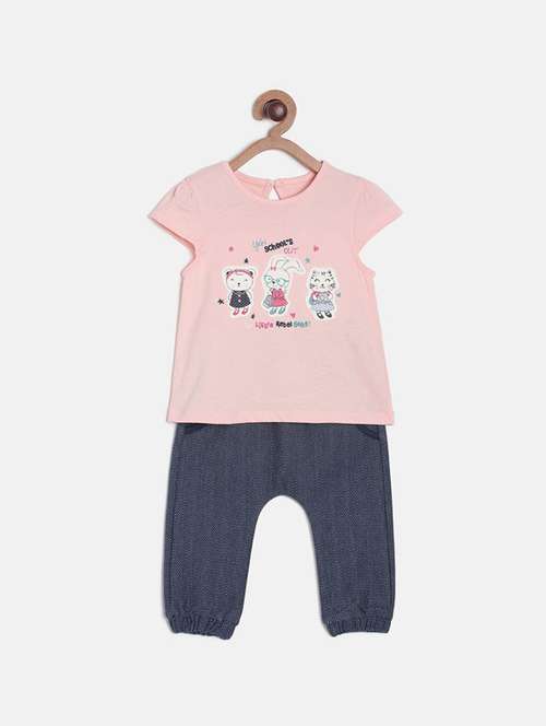 kids printed full length twin set - 21186559 - Very Small Image - 1