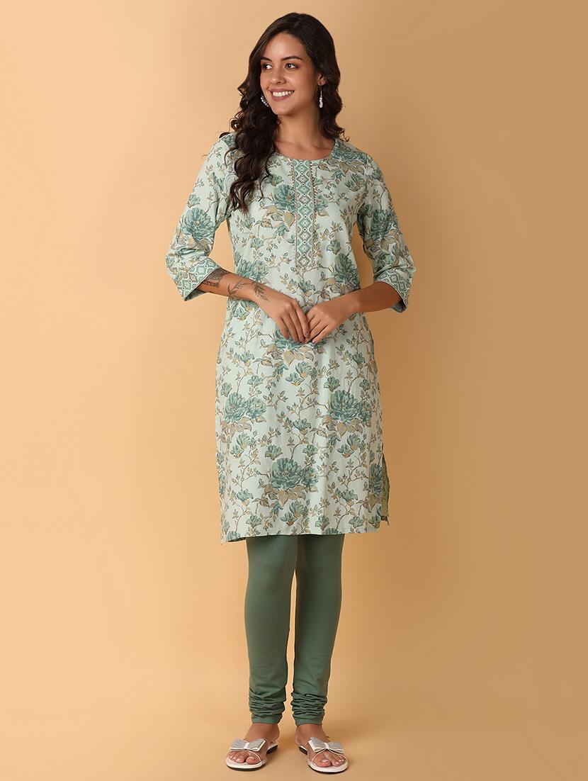 women three quarter sleeve straight kurti - 21226861 - Zoom Image - 4