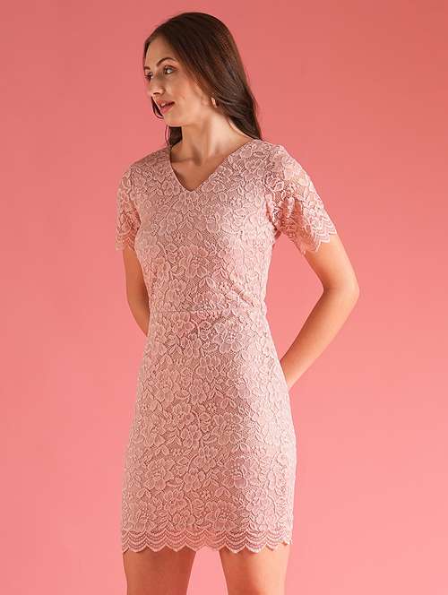 women lace detailed bodycon dress - 21227815 - Very Small Image - 1