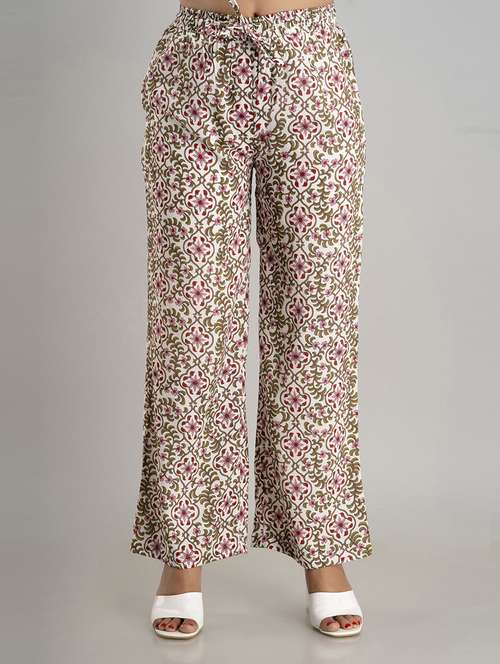 women straight fit printed palazzo - 21231983 - Very Small Image - 1