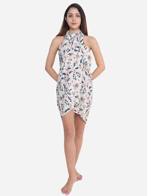 white polyester coverup - 21237247 - Very Small Image - 1