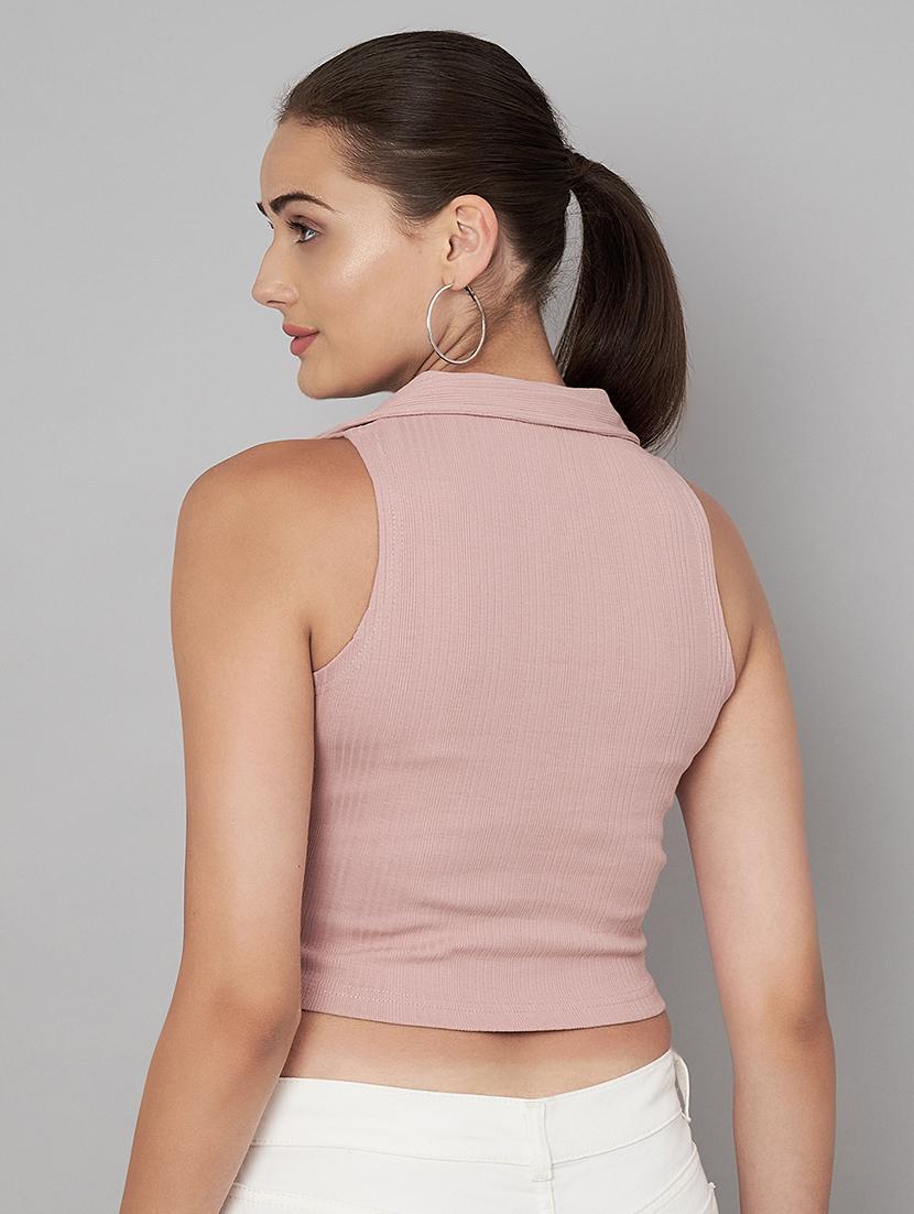 women solid crop top - 21248918 - Zoom Image - 3