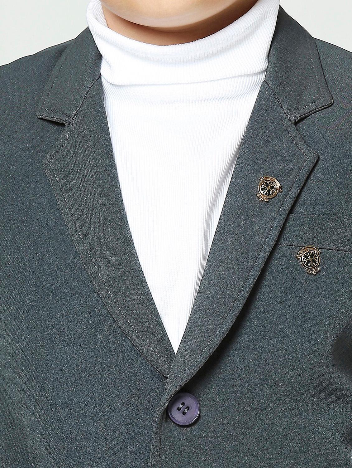 boys long sleeve solid blazer - 21249465 - Standard Image - 4