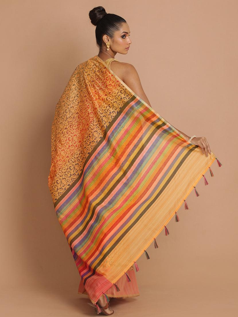 women self design handloom saree with blouse - 21271514 - Standard Image - 2