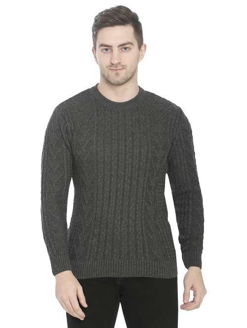 men black self design cardigans - 21275133 - Very Small Image - 1