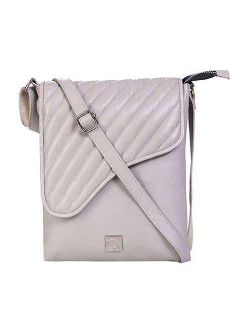 grey leather sling bag - 21276651 - Very Small Image - 1