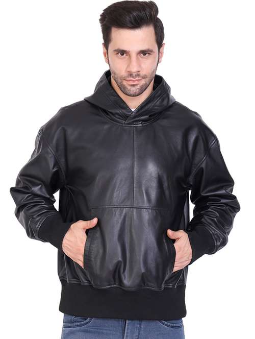 black leather biker jacket - 21276720 - Very Small Image - 1