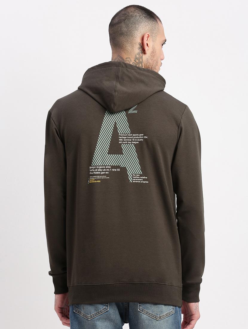 men long sleeved back print sweatshirt - 21276871 - Zoom Image - 3