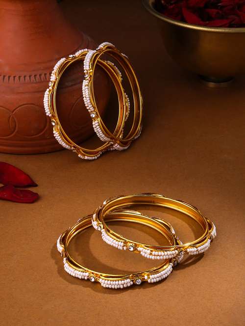 gold alloy bangle set of 4 - 21279170 - Very Small Image - 1