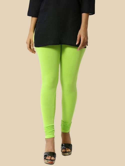 women solid mid rise churidar legging - 21281551 - Very Small Image - 1