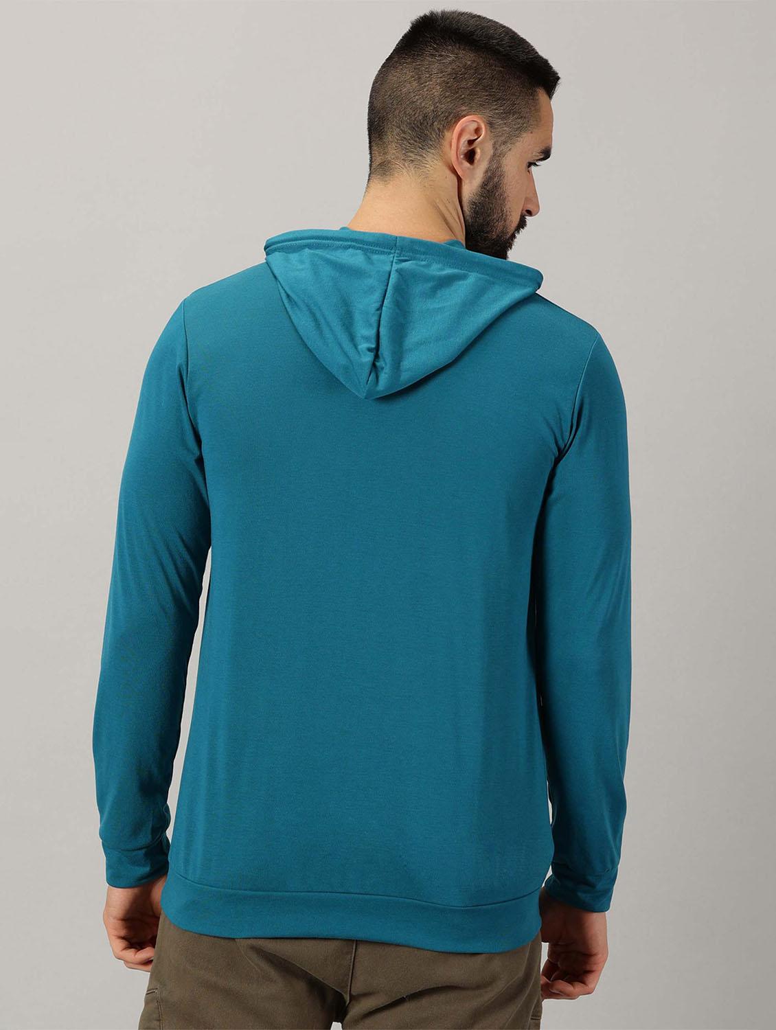 men placement print hooded t-shirt - 21281742 - Standard Image - 2