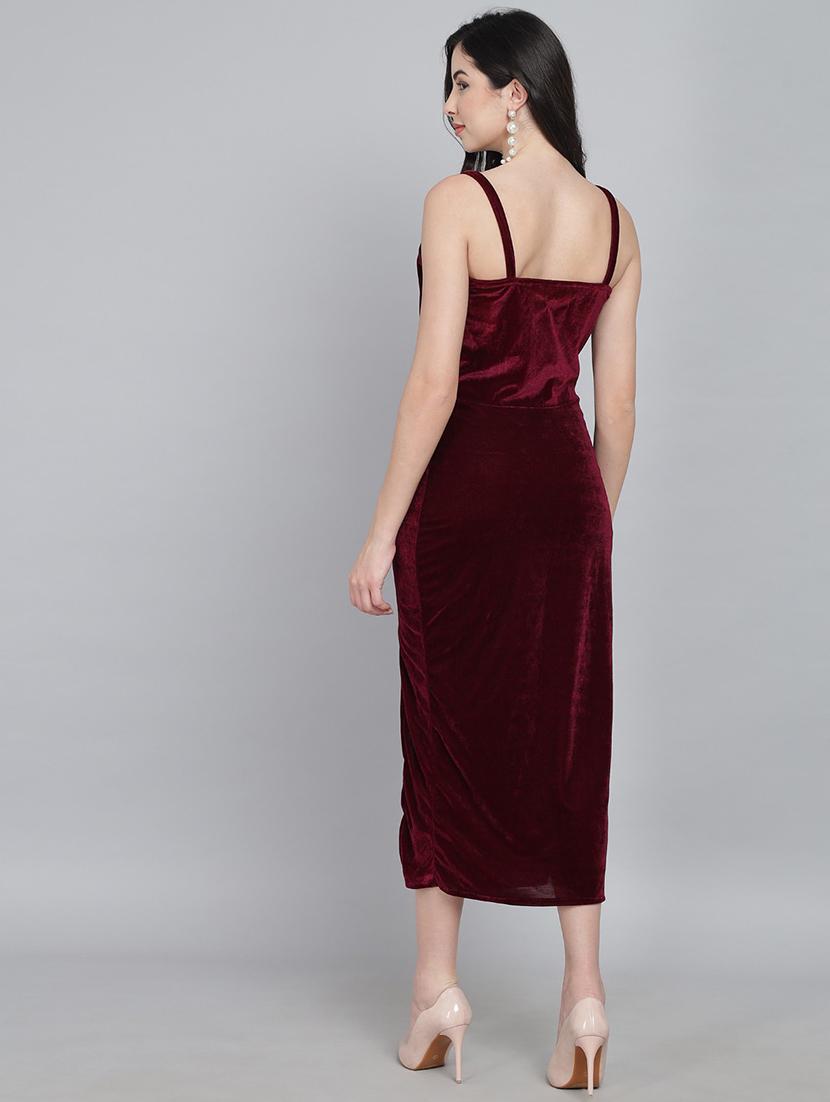 red velvet bodycon dress - 21285988 - Standard Image - 3