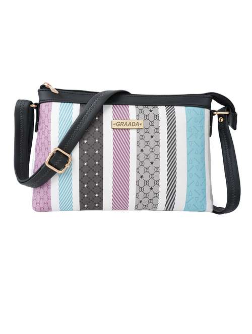 white leatherette sling bag - 21296658 - Very Small Image - 1