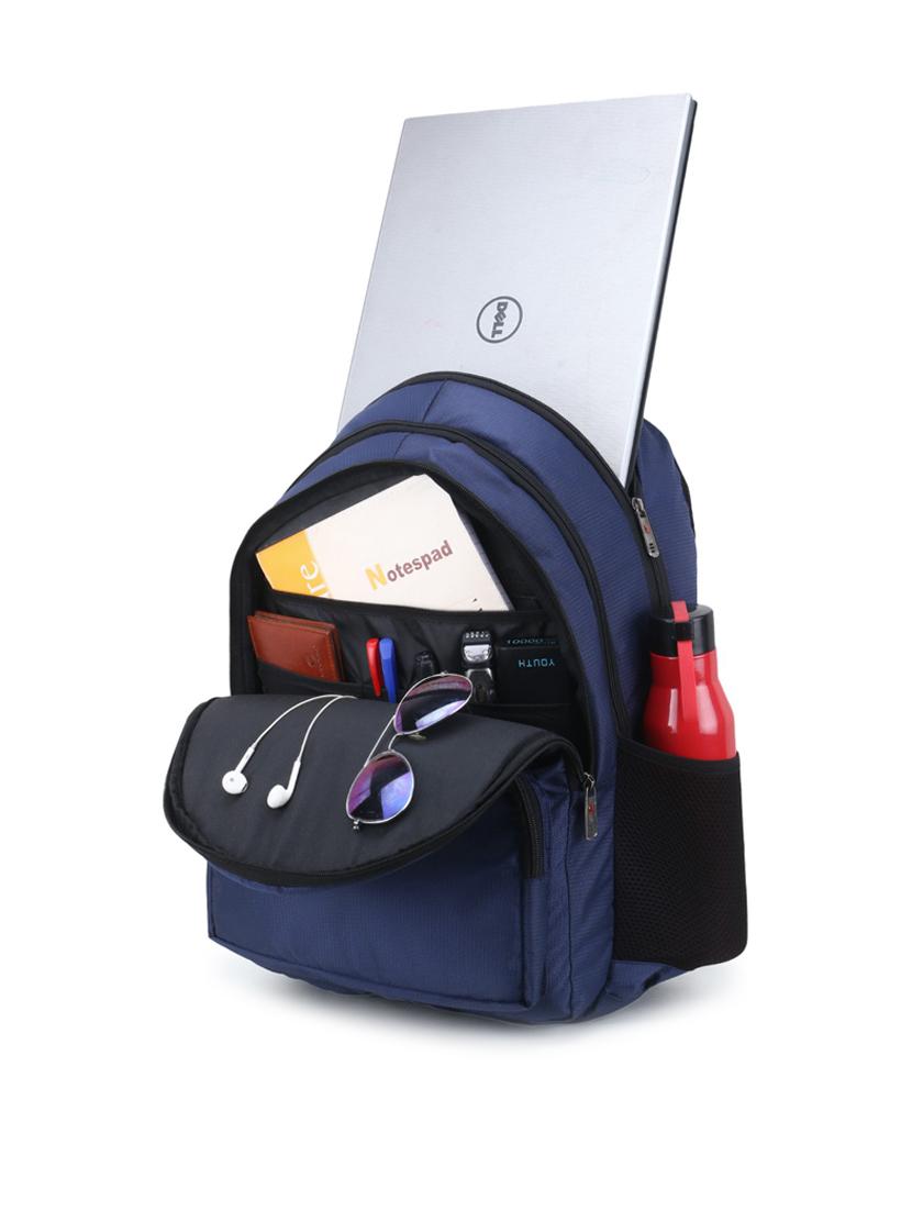 men solid laptop backpack - 21301200 - Zoom Image - 3